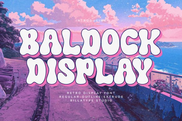 Baldock: The Retro Display Font for Vibrant Editorial Design