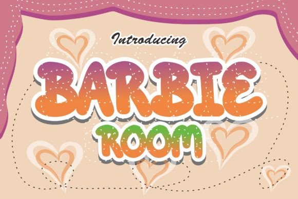 Barbie Room: A Romantic Display Font for Elegant Web Design
