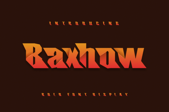 Baxhow: The Modern Display Font for High-Impact Web Design