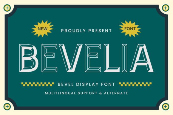 Bevelia: The Premium Display Font for Bold Branding