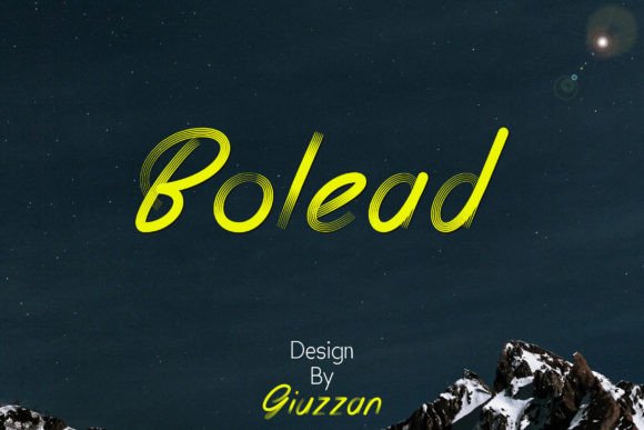 Bolead: A Modern Display Font for Elegant Branding