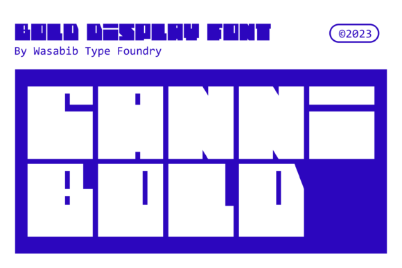 Cannibold: The Bold Modern Typeface for Polished Branding