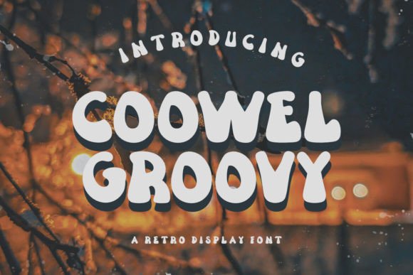 Coowel Groovy: The Whimsical Display Font for Creative Makers