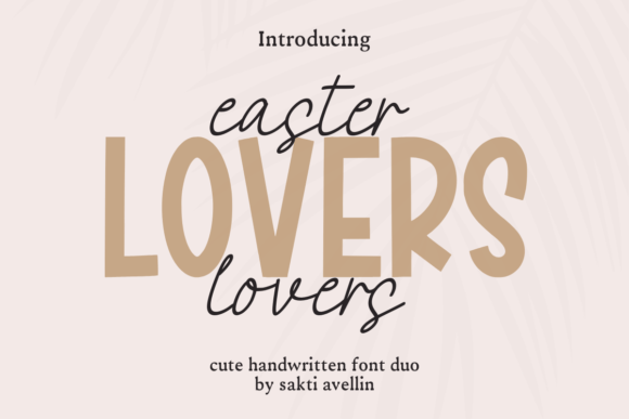 Easter Lovers Duo: A Stylish Script and Display Typeface for Web Design