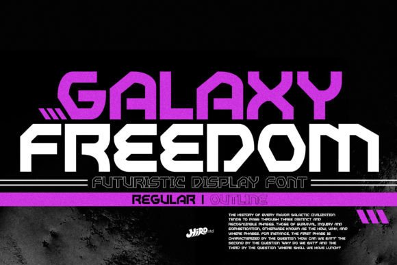 Galaxy Freedom: A Futuristic Display Font for Modern Branding