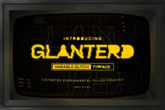 Glanterd: The Glitch Typeface for Bold Editorial Design