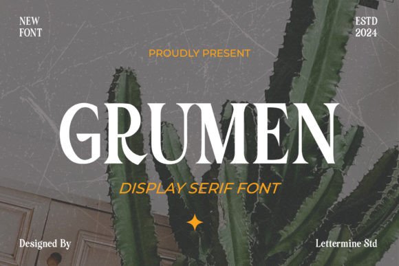 Grumen: The Sophisticated Serif Font for Handmade Brands