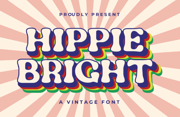 Hippie Bright: A Unique Display Font for Modern Web Design