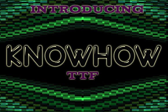 Knowhow: A Cheerful Display Font for Editorial Design