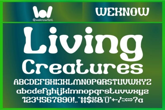 Living Creatures: A Prehistoric Display Font for Handmade Brands