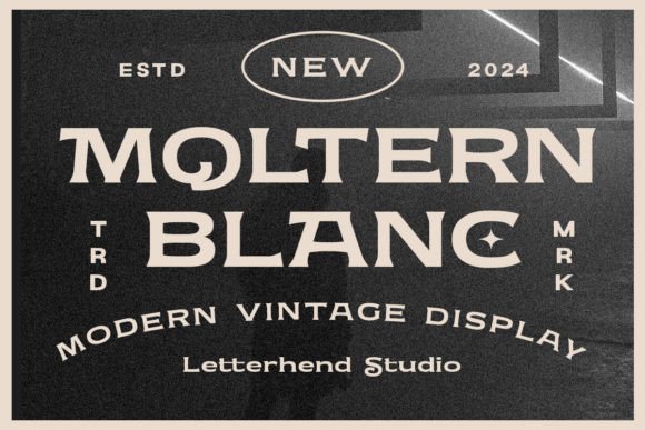 Moltern Blanc: A Classy Vintage Display Font for Modern Web Design
