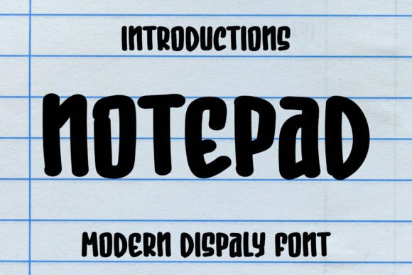 Notepad Font: A Quirky Typeface for Cheerful Craft Designs
