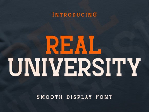 Real University: The Perfect Modern Display Font for Editorial Design