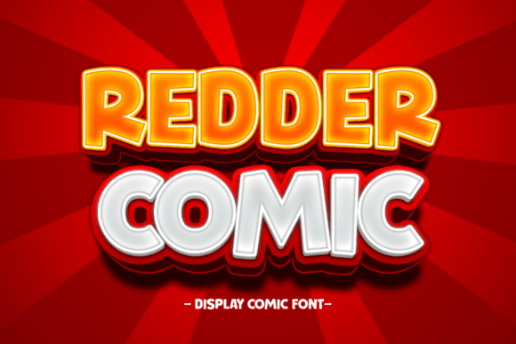 Redder Comic: A Lively Display Font for Editorial Design