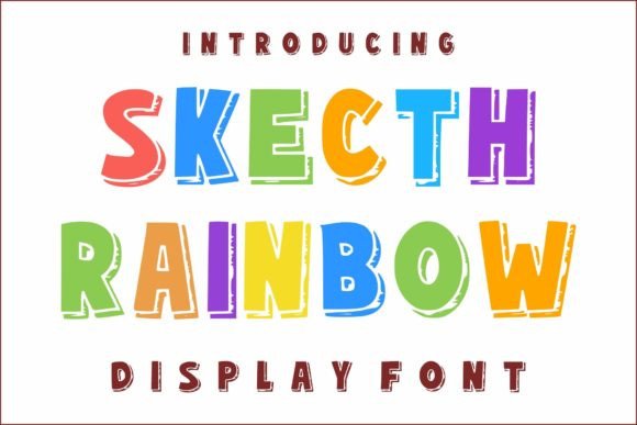 Skecth Rainbow: The Perfect Creative Font for Vibrant Branding