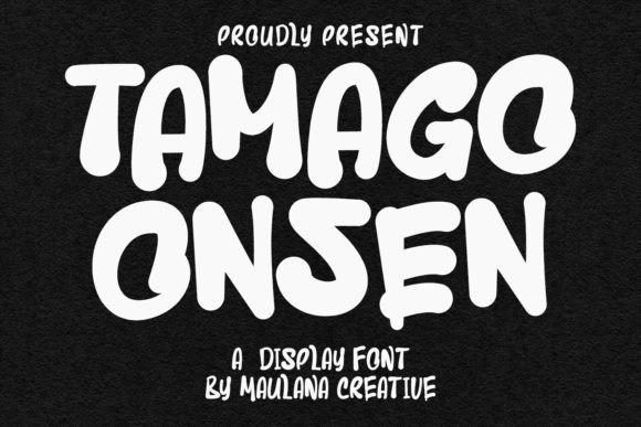 Tamago Onsen: A Quirky Display Font for Playful Designs
