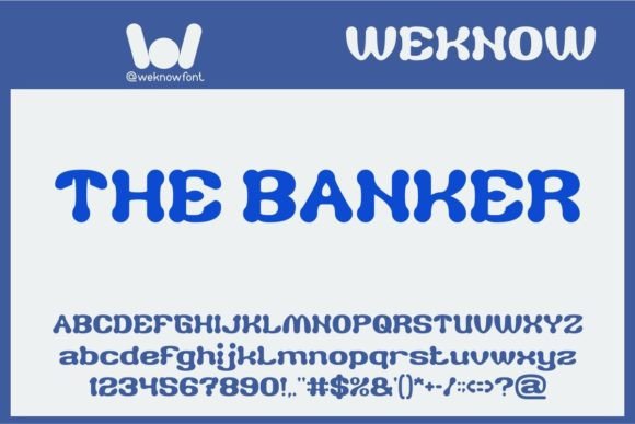 The Banker: A Premium Display Font for Handmade Creators