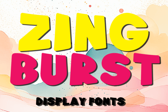 Zing Burst: A Dynamic Display Typeface for Editorial Design